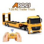 مقیاس تریلر دابل ای مدل Mercedes Benz Arocs Flat Bed Trailer