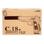 قیمت تفنگ کلت فلزی ساچمه ای پلاس Air soft gun C18