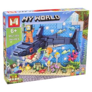ساختنی لگو استند کوسه ماینکرافت کد MG1305