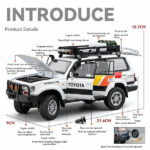 ماکت ماشین چه ژی تویوتا لندکروزر مدل آفرود سافاری LC80