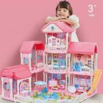 خانه عروسکی باربی دخترانه 3 طبقه کد 7003