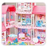 خانه عروسکی باربی دخترانه 3 طبقه کد 7003
