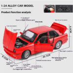 ماکت ماشین فلزی بی ام و چه ژی مدل BMW M3 E30