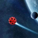 توپ شیطونک ضد جاذبه جهنده مدل فضایی 7 سانتی متری