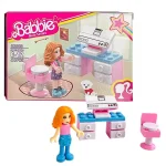 اسباب بازی ساختنی لگو باربی با میز کار کد 86063