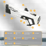تفنگ آب پاش رگباری مکش اتوماتیک شارژی کد 8899d-1