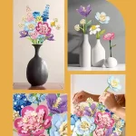 لگو گلدان گل مدل FLOWERS برند JIESTAR کد 9092