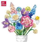 لگو گلدان گل مدل FLOWERS برند JIESTAR کد 9092