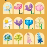لگو گلدان گل مدل FLOWERS برند JIESTAR کد 9092