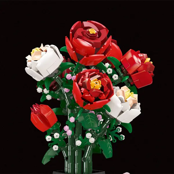 لگو گلدان گل رز مدل Rose Botanical Garden JJ9010