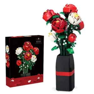 لگو گلدان گل رز مدل Rose Botanical Garden JJ9010