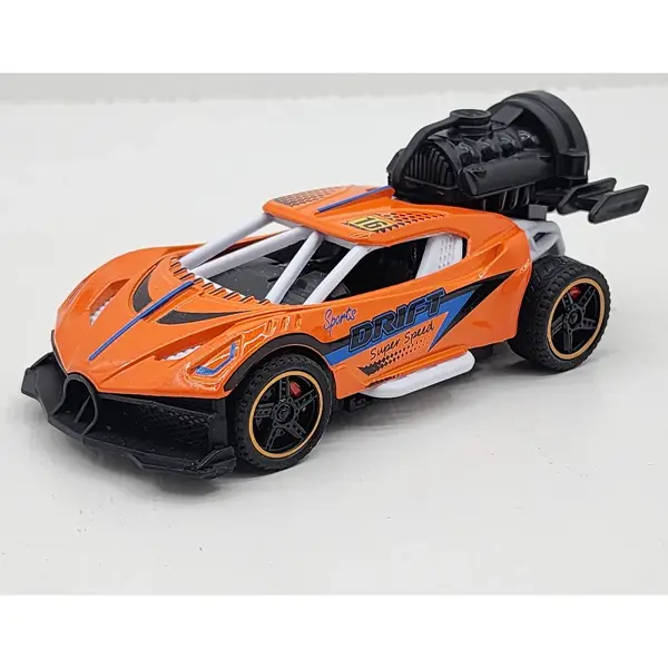 ماشین اسباب بازی فلزی عقب کش RACING RW طرح دودزا
