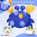 حباب‌ساز حمام کودک طرح خرچنگ موزیکال