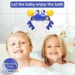 حباب‌ساز حمام کودک طرح خرچنگ موزیکال