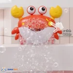 حباب‌ساز حمام کودک طرح خرچنگ موزیکال