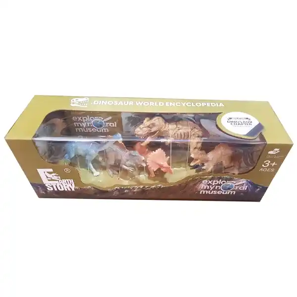 اکشن فیگور 5 عددی دایناسور مدل Dinosaurs Explore Museum