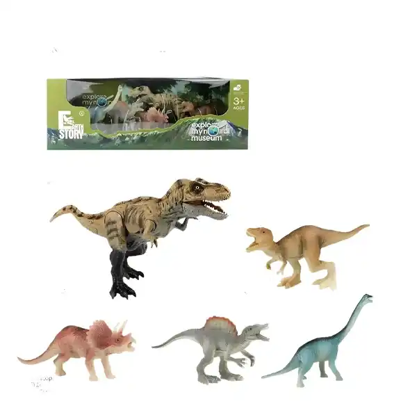 اکشن فیگور 5 عددی دایناسور مدل Dinosaurs Explore Museum 1 اکشن فیگور 5 عددی دایناسور