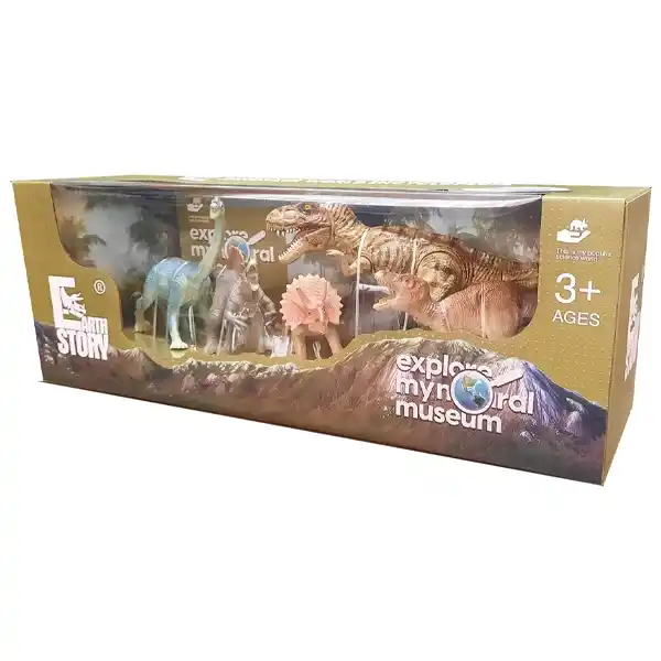 اکشن فیگور 5 عددی دایناسور مدل Dinosaurs Explore Museum