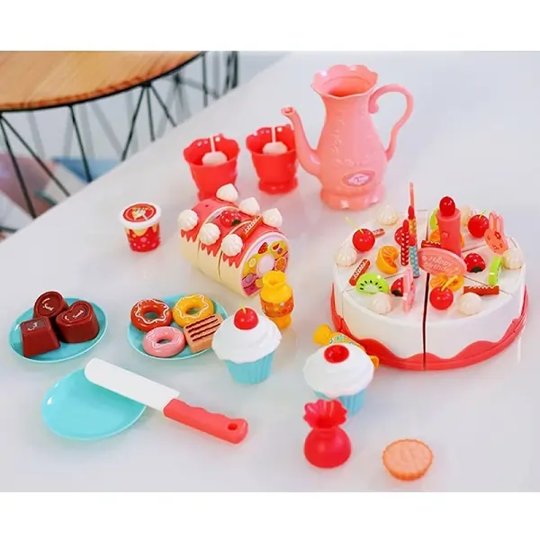 اسباب بازی مدل ست کیک تولد کد 150 مجموعه 82 عددی 1 اسباب بازی مدل ست کیک تولد کد 150