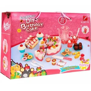 اسباب بازی مدل ست کیک تولد کد 150 مجموعه 82 عددی