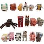 اکشن فیگور حیوانات ماینکرافت مجموعه 17 عددی