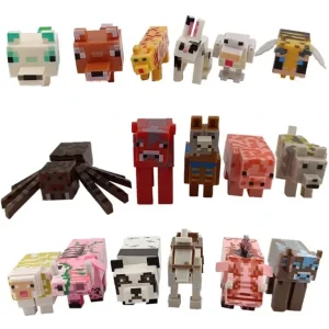 اکشن فیگور حیوانات ماینکرافت مجموعه 17 عددی