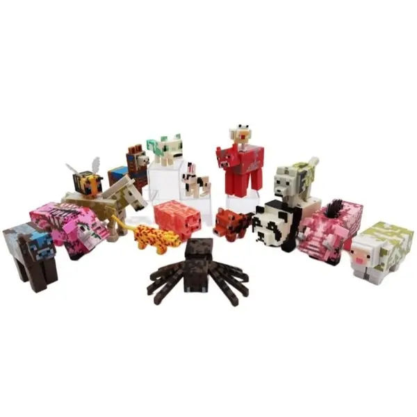 اکشن فیگور حیوانات ماینکرافت مجموعه 17 عددی
