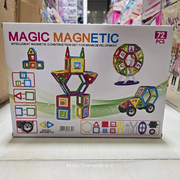 بلوک مگنت جادویی 72 قطعه – Magic Magnetic
