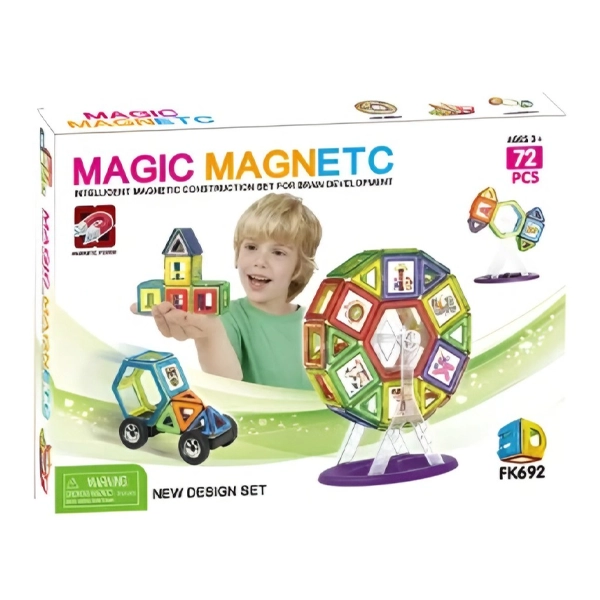 بلوک مگنت جادویی 72 قطعه – Magic Magnetic