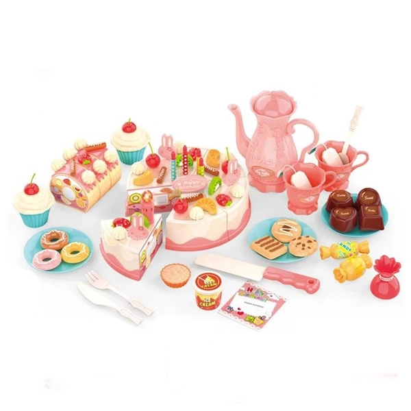 اسباب بازی مدل ست کیک تولد کد 150 مجموعه 82 عددی