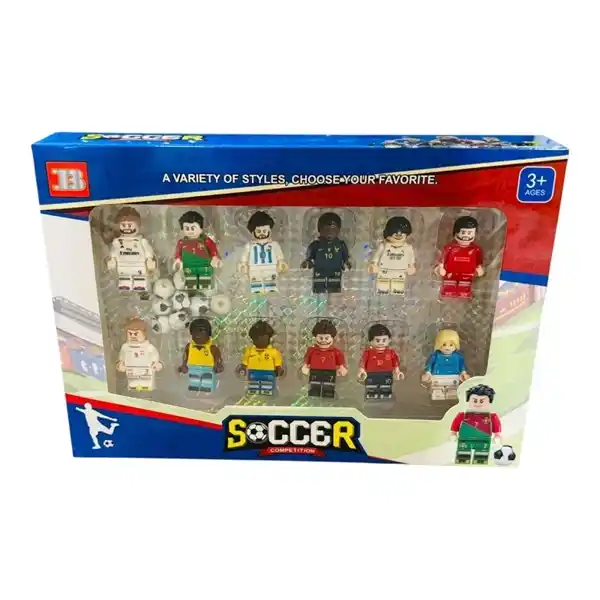 فیگور لگویی ست ۱۲ عددی فوتبالیستها کد 10329