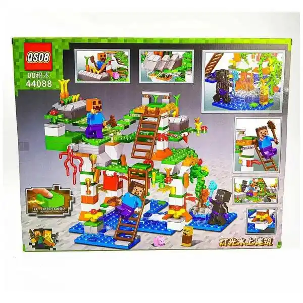 لگو ماینکرافت خانه درختی چراغدار QS08