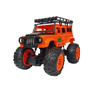 ماشین جیپ کنترولی شارژی نارنجی با 4 چرخ محرک