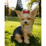 مجسمه سگ یورکشایر تریر نشسته