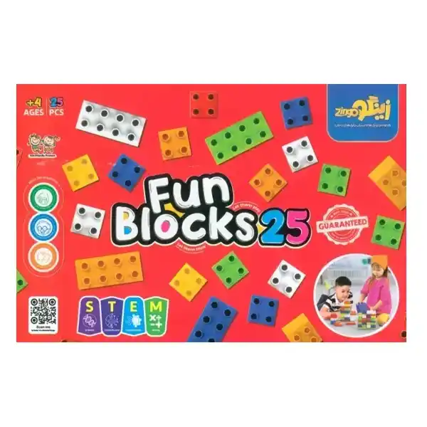 بازی فکری خانهسازی کلاسیک زینگو ۲۵ قطعه