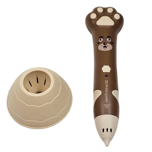 قلم طراحی سه بعدی شارژی ناب سل مدل خرس کوچولو بامزه کد 3D PRINTING PEN NAAB001