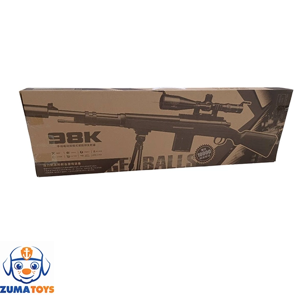 تفنگ اسنایپر k98 قناسه شارژی لوازم تیرژله ای 5573