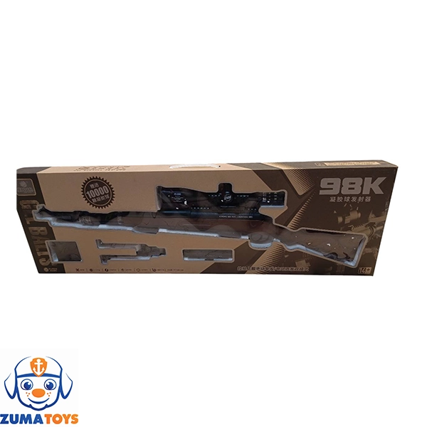 تفنگ اسنایپر k98 قناسه شارژی لوازم تیرژله ای 5573