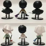 اکشن فیگور شخصیت اتک آن تایتان مجموعه 6 عددی