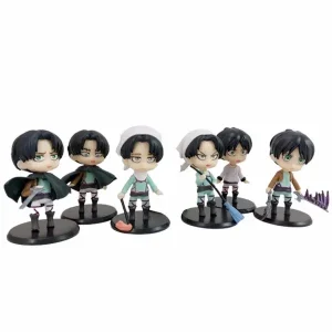 اکشن فیگور شخصیت اتک آن تایتان مجموعه 6 عددی