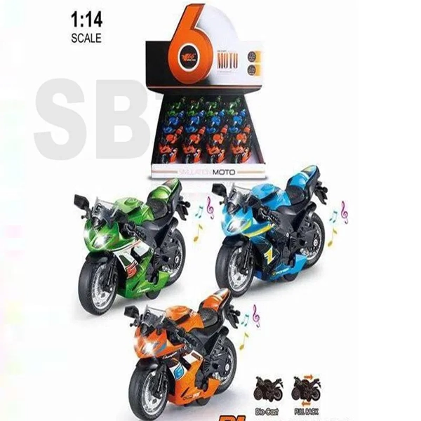 ماکت فلزی موتور هایکیپس عقبکش صدادار چراغدار کد 66-2214M