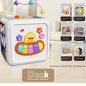 مکعب هوش دستورزی نوزاد موزیکال و چراغدار کد 008 1 مکعب هوش دستورزی نوزاد موزیکال و چراغدار کد 008