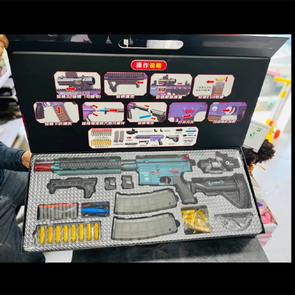 تفنگ پوکه پران شارژی مدل M416 کد 042 1 تفنگ پوکه پران شارژی مدل M416 کد 042