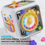 مکعب هوش دستورزی نوزاد موزیکال و چراغدار کد 008