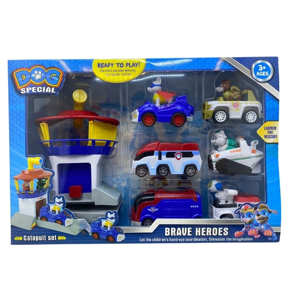 ماشین بازی مدل برج سگهای نگهبان کد 953 مجموعه 7 عددی