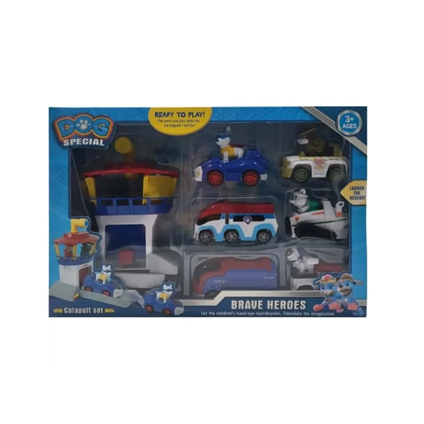 ماشین بازی مدل برج سگهای نگهبان کد 953 مجموعه 7 عددی