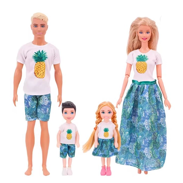 مجموعه باربی خانواده آناناسی در تعطیلات هاوایی کد DY 326