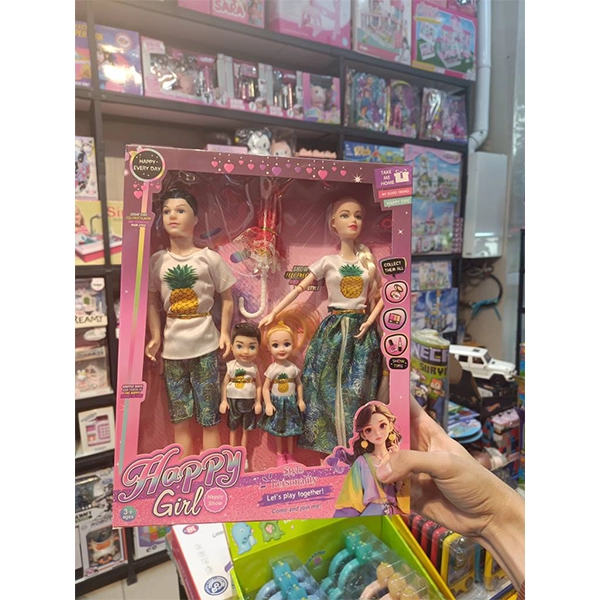 مجموعه باربی خانواده آناناسی در تعطیلات هاوایی کد DY 326