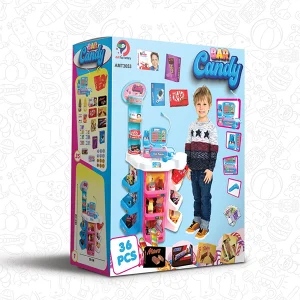 اسباب بازی سوپر مارکت صندوق فروشگاهی باطری خور و صدادار کد 3053