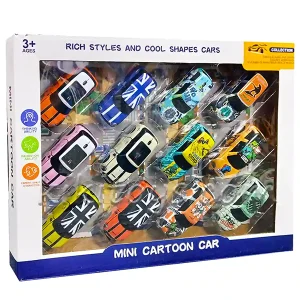 ماشین فلزی مینی ماینر 12 عددی اسباب بازی MINI CARS 6626